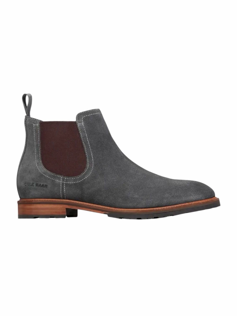 Cole Haan Berkshire Chelsea Boot Turbulence Grey Suede Men's Size 11 New In Box - Picture 3 of 8